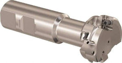 Seco - 37.32mm Cutting Diam 15.91mm Cutting Width, 5 Cutter Inserts, 1" Shank Diam, Indexable T-Slot Cutter - Insert Style LNK. 08.., 110mm OAL, 2 Flutes - Eagle Tool & Supply