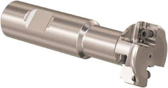 Seco - 31.73mm Cutting Diam 12.11mm Cutting Width, 4 Cutter Inserts, 1" Shank Diam, Indexable T-Slot Cutter - Insert Style LNK. 08.., 100mm OAL, 2 Flutes - Eagle Tool & Supply