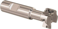 Seco - 25mm Cutting Diam 10.91mm Cutting Width, 4 Cutter Inserts, 16mm Shank Diam, Indexable T-Slot Cutter - Insert Style SPMX 07.., 80mm OAL, 2 Flutes - Eagle Tool & Supply