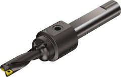 Sandvik Coromant - 1.699" Max Drill Depth, 3xD, 0.531" Diam, Indexable Insert Drill - 2 Inserts, 3/4" Shank Diam, Flange Shank - Eagle Tool & Supply