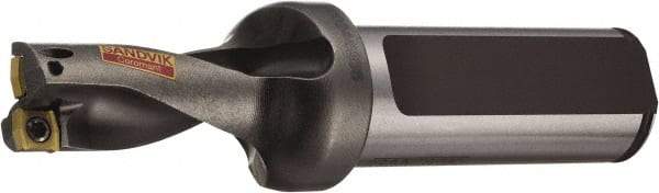 Sandvik Coromant - 1-3/8" Max Drill Depth, 2xD, 5/8" Diam, Indexable Insert Drill - 2 Inserts, 3/4" Shank Diam, Flange Shank - Eagle Tool & Supply