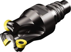 Sandvik Coromant - 10mm Cutting Diam, 2.5mm Max Depth of Cut, E10 Modular Connection, Indexable Copy End Mill - Screw Holding Method, R300-0517.. Insert Style, R300..EH Toolholder, Through Coolant - Eagle Tool & Supply