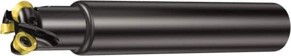 Sandvik Coromant - 32mm Cutting Diam, 5mm Max Depth of Cut, 32mm Diam Cylindrical Shank, Indexable Copy End Mill - Screw Holding Method, 600-1045 Insert Style, 600..Axx Toolholder, Through Coolant - Eagle Tool & Supply