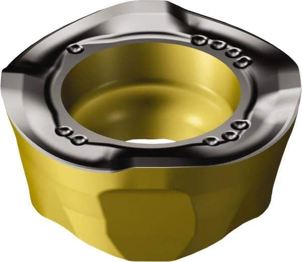 Sandvik Coromant - 600R1045 MM Grade 4240 Carbide Milling Insert - TiCN/Al2O3/TiN Finish, 4.5mm Thick, 10mm Inscribed Circle, 5mm Corner Radius - Eagle Tool & Supply
