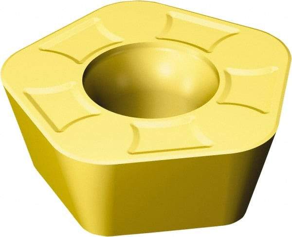 Sandvik Coromant - 419N140530 KH Grade 1020 Carbide Milling Insert - TiAlN Finish, 5.56mm Thick, 14mm Inscribed Circle, 3mm Corner Radius - Eagle Tool & Supply