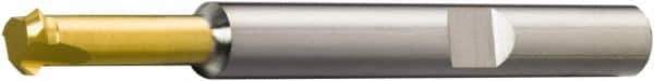Sandvik Coromant - 326-CH Grade 1025 Carbide Chamfer Milling Tip Insert - TiCN/TiN Finish, 3 Flutes, 5.8mm Cutting Diam, 0.6mm Depth of Cut, 0° Helix - Eagle Tool & Supply