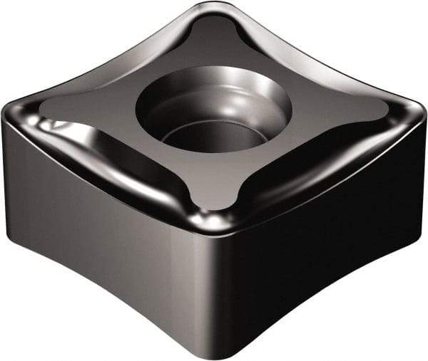 Sandvik Coromant - N331.1D136512 PM Grade 3040 Carbide Milling Insert - TiCN/Al2O3 Finish, 6.55mm Thick, 13.4mm Inscribed Circle - Eagle Tool & Supply