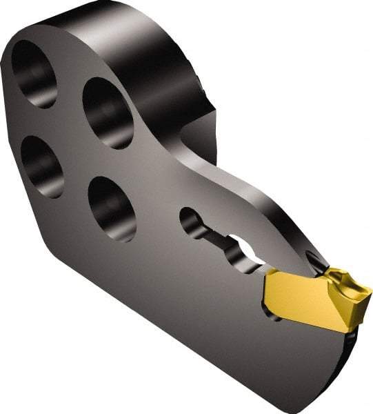 Sandvik Coromant - SL-QD-R/LG..C Insert, 9mm Head Length, Modular Grooving Cutting Unit Head - Left Hand Cut, System Size 25, Through Coolant, Series CoroCut QD - Eagle Tool & Supply