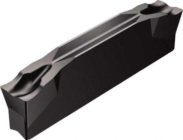 Sandvik Coromant - R123G2G CM 3115 Grade, 0.1181" Cutting Width, Carbide Cutoff Insert - 5° Right Hand Lead Angle, 0.0079" Cnr Rad, TiCN/Al2O3 Coated - Eagle Tool & Supply