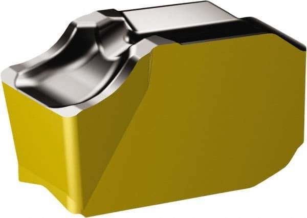 Sandvik Coromant - QDK CR 4325 Grade, 0.2362" Cutting Width, Carbide Cutoff Insert - 0.0156" Cnr Rad, TiCN/Al2O3/TiN Coated - Eagle Tool & Supply