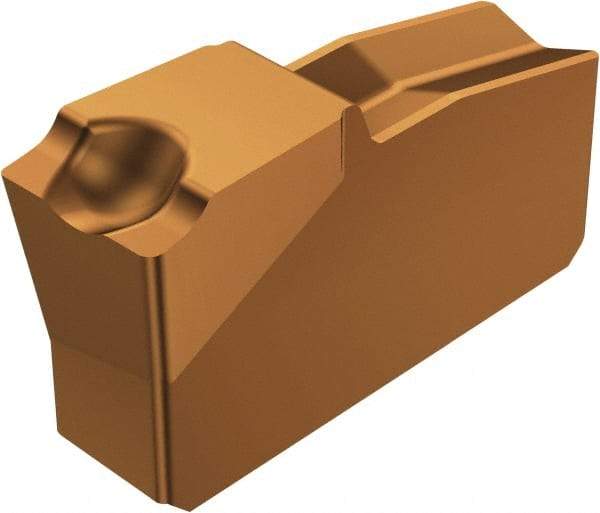 Sandvik Coromant - L151.240 9E 1125 Grade, 0.1575" Cutting Width, Carbide Cutoff Insert - 1.5° Right Hand Lead Angle, 0.0039" Cnr Rad, TiAlN Coated - Eagle Tool & Supply