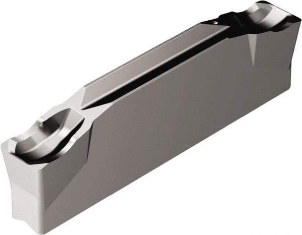 Sandvik Coromant - N123G2-...G CR 1105 Grade, 0.1181" Cutting Width, Carbide Cutoff Insert - 0° Neutral Lead Angle, 0.0118" Cnr Rad, TiAlN Coated - Eagle Tool & Supply