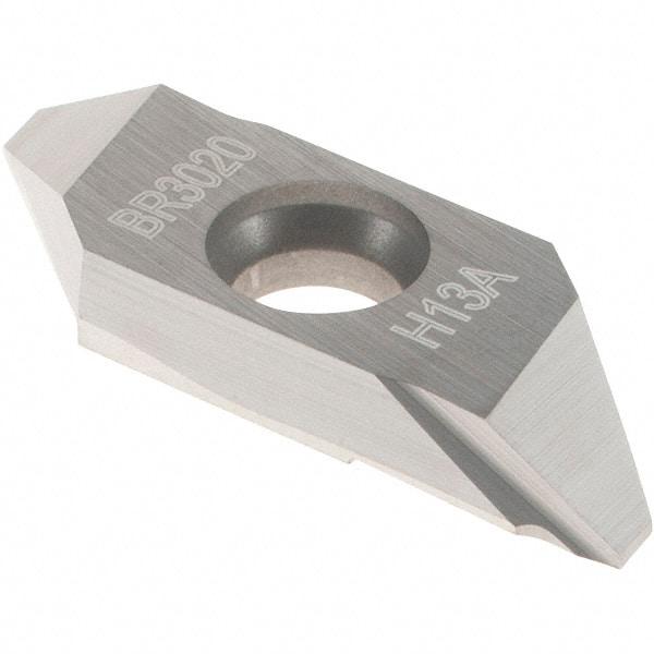 Sandvik Coromant - MABR3020 Grade H13A Carbide Turning Insert - Uncoated, Parallelogram, 1/8" Thick, 0.2mm Corner Radius - Eagle Tool & Supply