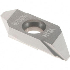 Sandvik Coromant - MABR3020 Grade H13A Carbide Turning Insert - Uncoated, Parallelogram, 1/8" Thick, 0.2mm Corner Radius - Eagle Tool & Supply