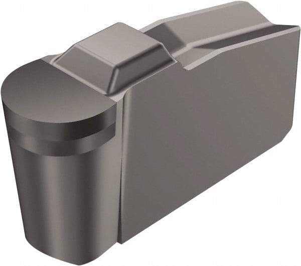 Sandvik Coromant - 40N151.2..F-P Grade CD10, Carbide Grooving Insert - 1.7mm Max Depth of Cut, Neutral, 2mm Corner Radius, Uncoated - Eagle Tool & Supply
