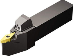 Sandvik Coromant - QS-TR-V..N..HP, Neutral Cut, 17.5° Lead Angle, 25mm Shank Height x 25mm Shank Width, Neutral Rake Indexable Turning Toolholder - 129mm OAL, TR-VB1308 Insert Compatibility, Series CoroTurn TR - Eagle Tool & Supply