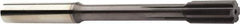 Sandvik Coromant - 11.99mm Solid Carbide 6 Flute Chucking Reamer - Straight Flute, 26mm Flute Length, 120mm OAL - Eagle Tool & Supply