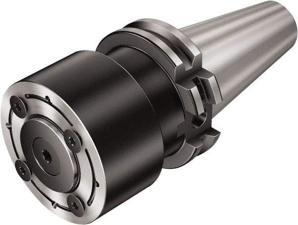 Sandvik Coromant - 40;X32;40;X32 System Size, Modular Tool Holding System Adapter - 70mm Projection, 63mm Body Diam, 5.5433" OAL, Through Coolant - Exact Industrial Supply