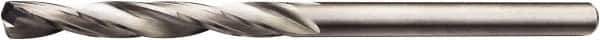 Sandvik Coromant - 2.5mm 135° Solid Carbide Jobber Drill - None Finish, Right Hand Cut, Spiral Flute, Straight Shank, 4" OAL - Eagle Tool & Supply