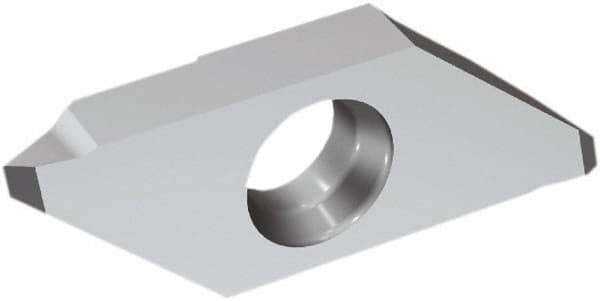 Sandvik Coromant - MAT3 Grade H13A, External Partial Profile 60° Threading Insert - 0.35 to 10mm & 24 to 72 TPI Ext Pitch, Left Hand Insert, Uncoated, Carbide - Eagle Tool & Supply