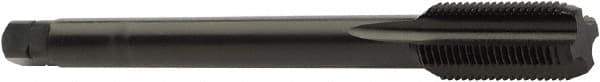 Sandvik Coromant - 1/4-19 G 4 Flute Nitride Finish High Speed Steel Straight Flute Machine Tap - Right Hand Thread, 100mm OAL, 21mm Thread Length - Exact Industrial Supply