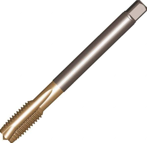 Sandvik Coromant - #1-11 G, 4 Flute, AlCrN Finish, High Speed Steel Spiral Point Tap - Plug Chamfer, Right Hand Thread, 160mm OAL, 30mm Thread Length, 25mm Shank Diam, 5H/2B Class of Fit, Series CoroTap 200 - Exact Industrial Supply