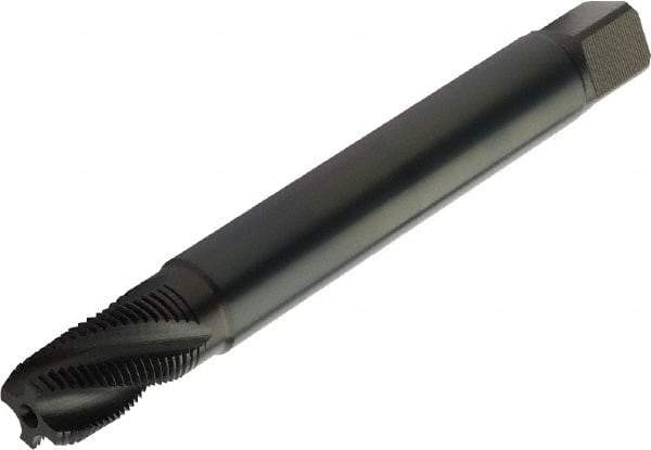 Sandvik Coromant - 1/2-14 NPT 5 Flute Spiral Flute Tap - High Speed Steel, Steam Tempered Finish, 125mm OAL, Right Hand Thread, Series CoroTap 300 - Eagle Tool & Supply