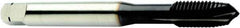 Sandvik Coromant - M1.2x0.25 Metric, 2 Flute, TiAlN Finish, Powdered Metal Spiral Point Tap - Plug Chamfer, Right Hand Thread, 40.47mm OAL, 5mm Thread Length, 2.5mm Shank Diam, 5HX Class of Fit, Series CoroTap 200 - Exact Industrial Supply