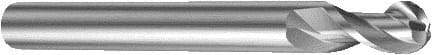 Sandvik Coromant - 8mm Diam, 13mm LOC, 2 Flute Solid Carbide Ball End Mill - 100mm OAL, 7.8mm Shank Diam, Ball Flute - Eagle Tool & Supply