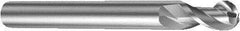 Sandvik Coromant - 16mm Diam, 23mm LOC, 2 Flute Solid Carbide Ball End Mill - 125mm OAL, 15.7mm Shank Diam, Ball Flute - Eagle Tool & Supply