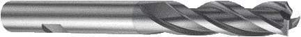 Sandvik Coromant - 5mm, 16mm LOC, 6mm Shank Diam, 57mm OAL, 3 Flute, Solid Carbide Square End Mill - TiAlN Finish, 30° Helix, Centercutting, Right Hand Cut, Right Hand Flute, Series CoroMill Plura - Eagle Tool & Supply