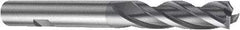 Sandvik Coromant - 5mm, 16mm LOC, 6mm Shank Diam, 57mm OAL, 3 Flute, Solid Carbide Square End Mill - TiAlN Finish, 30° Helix, Centercutting, Right Hand Cut, Right Hand Flute, Series CoroMill Plura - Eagle Tool & Supply
