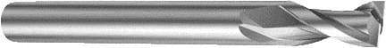 Sandvik Coromant - 8mm, 11mm LOC, 7.8mm Shank Diam, 100mm OAL, 2 Flute, Solid Carbide Square End Mill - Single End, Uncoated, Spiral Flute, 25° Helix, Right Hand Cut, Right Hand Flute, Series CoroMill Plura - Eagle Tool & Supply