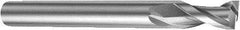Sandvik Coromant - 8mm, 11mm LOC, 7.8mm Shank Diam, 100mm OAL, 2 Flute, Solid Carbide Square End Mill - Single End, Uncoated, Spiral Flute, 25° Helix, Right Hand Cut, Right Hand Flute, Series CoroMill Plura - Eagle Tool & Supply