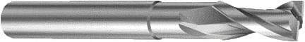 Sandvik Coromant - 8mm, 2 Flute, Solid Carbide, 0.15mm Corner Chamfer End Mill - 80mm OAL, 25° Helix, Right Hand Flute, 12mm LOC, Right Hand Cut - Eagle Tool & Supply