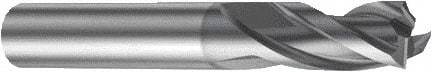 Sandvik Coromant - 2mm, 8.5mm LOC, 6mm Shank Diam, 57mm OAL, 3 Flute, Solid Carbide Square End Mill - Single End, AlCrN Finish, Spiral Flute, 30° Helix, Right Hand Cut, Right Hand Flute, Series CoroMill Plura - Eagle Tool & Supply