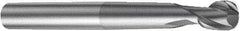 Sandvik Coromant - 3mm Diam, 4mm LOC, Solid Carbide Ball End Mill - 80mm OAL, 6mm Shank Diam, Ball Flute - Eagle Tool & Supply