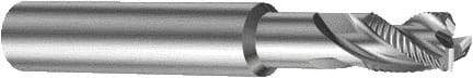 Sandvik Coromant - 12mm, 3 Flute, Single End, Solid Carbide, Corner Chamfer End Mill - 100mm OAL, Right Hand Flute, 16mm LOC, Right Hand Cut - Eagle Tool & Supply