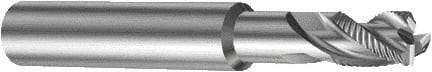 Sandvik Coromant - 8mm, 3 Flute, Solid Carbide, Corner Radius End Mill - 72mm OAL, 40° Helix, Right Hand Flute, 12mm LOC, Right Hand Cut - Eagle Tool & Supply