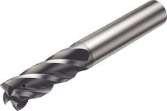 Sandvik Coromant - 25mm, 4 Flute, Solid Carbide, Corner Radius End Mill - 121mm OAL, 38° Helix, Right Hand Flute, 52mm LOC, Right Hand Cut - Eagle Tool & Supply