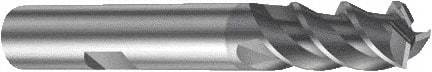 Sandvik Coromant - 6mm, 3 Flute, Single End, Solid Carbide, Corner Chamfer End Mill - 57mm OAL, Right Hand Flute, 10mm LOC, Right Hand Cut - Eagle Tool & Supply