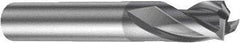 Sandvik Coromant - 3.8mm, 3 Flute, Solid Carbide, Corner Radius End Mill - 54mm OAL, 30° Helix, Right Hand Flute, 5.5mm LOC, Right Hand Cut - Eagle Tool & Supply
