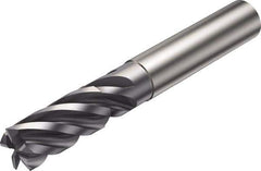 Sandvik Coromant - 12mm, 5 Flute, Single End, Solid Carbide, Corner Chamfer End Mill - 83mm OAL, Right Hand Flute, 26mm LOC, Right Hand Cut - Eagle Tool & Supply
