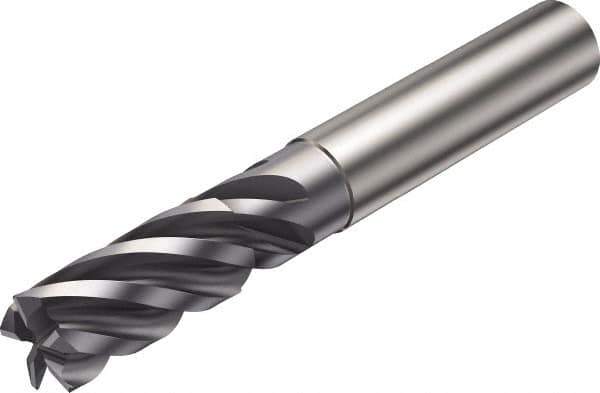 Sandvik Coromant - 16mm, 5 Flute, Single End, Solid Carbide, Corner Chamfer End Mill - 92mm OAL, Right Hand Flute, 34mm LOC, Right Hand Cut - Eagle Tool & Supply
