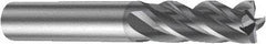 Sandvik Coromant - 4mm, 4 Flute, Single End, Solid Carbide, Corner Chamfer End Mill - 57mm OAL, Right Hand Flute, 11.5mm LOC, Right Hand Cut - Eagle Tool & Supply