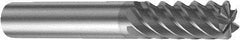 Sandvik Coromant - 16mm, 32mm LOC, 16mm Shank Diam, 92mm OAL, 6 Flute, Solid Carbide Square End Mill - Single End, TiAlN Finish, Spiral Flute, 50° Helix, Right Hand Cut, Right Hand Flute, Series CoroMill Plura - Eagle Tool & Supply