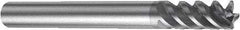 Sandvik Coromant - 6mm, 13mm LOC, 6mm Shank Diam, 65mm OAL, 4 Flute, Solid Carbide Square End Mill - Single End, TiAlN Finish, Spiral Flute, 50° Helix, Centercutting, Right Hand Cut, Right Hand Flute, Series CoroMill Plura - Eagle Tool & Supply