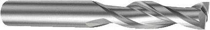 Sandvik Coromant - 4mm, 14mm LOC, 4mm Shank Diam, 50mm OAL, 2 Flute, Solid Carbide Square End Mill - Uncoated, 25° Helix, Centercutting, Right Hand Cut, Right Hand Flute, Series CoroMill Plura - Eagle Tool & Supply