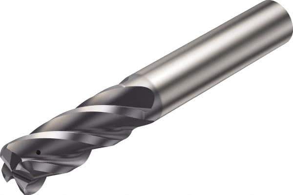 Sandvik Coromant - 16mm, 4 Flute, Solid Carbide, 1mm Corner Chamfer End Mill - 92mm OAL, 38° Helix, Right Hand Flute, 34mm LOC, Right Hand Cut - Eagle Tool & Supply