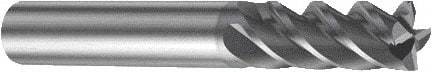 Sandvik Coromant - 2mm, 7mm LOC, 6mm Shank Diam, 57mm OAL, 4 Flute, Solid Carbide Square End Mill - TiAlN Finish, 45° Helix, Centercutting, Right Hand Cut, Right Hand Flute, Series CoroMill Plura - Eagle Tool & Supply